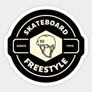 Skate freestyle X CASQUE skate Sticker